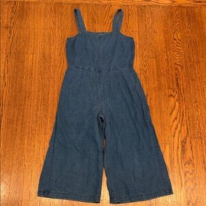 Vintage Gap Denim Jumpsuit • Small • Wide Leg • Darted Waist • Soft Denim